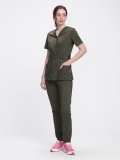 Костюм женский хирургический MedLine (тк.Стрейч,120), хаки