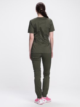 Костюм женский хирургический MedLine (тк.Стрейч,120), хаки