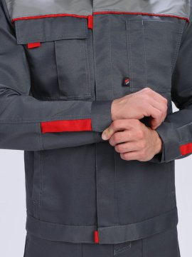 Костюм Флофт-2 СОП (тк.Смесовая,210) п/к, т.серый/серый
