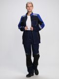Костюм женский Вектрон-1 (тк.Смесовая,240) брюки, т.синий/васильковый/черный