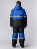 Костюм зимний Мегрес-2 СОП (тк.OxLine,90) п/к, васильковый/черный