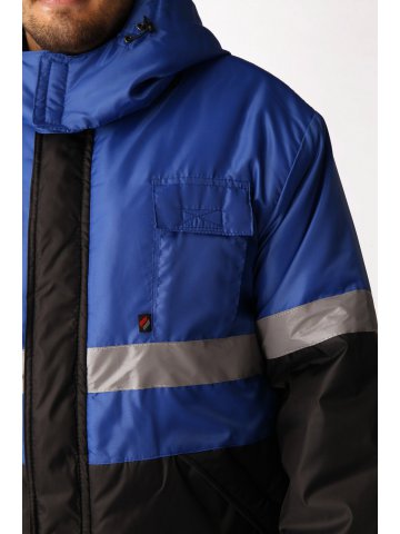 Костюм зимний Мегрес-2 СОП (тк.OxLine,90) п/к, васильковый/черный