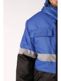 Костюм зимний Мегрес-2 СОП (тк.OxLine,90) п/к, васильковый/черный