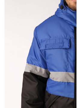 Костюм зимний Мегрес-2 СОП (тк.OxLine,90) п/к, васильковый/черный