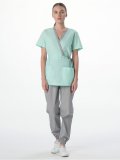 Костюм женский MedLine Арина (тк.Смесовая, 120), серый/мятный