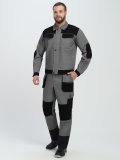 Костюм Вестгард-1 (тк.Канвас,260) брюки, т.серый/черный