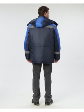 Куртка зимняя Лигор СОП (тк.OxLine,90), т.синий/васильковый