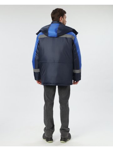 Куртка зимняя Лигор СОП (тк.OxLine,90), т.синий/васильковый
