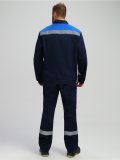 Костюм Лигор-1 СОП (тк.Саржа,250) брюки, т.синий/васильковый