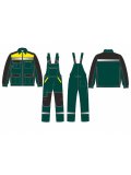 Костюм ProfLineBase-2 (тк.Твил,210) п/к, зеленый/черный/желтый