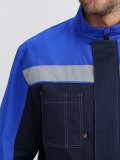 Костюм Бриготек-2 СОП (тк.Смесовая,260) п/к, т.синий/васильковый