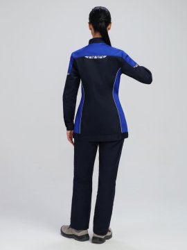 Костюм женский ProfLineSpecialist-1 (тк.Смесовая,240) брюки, т.синий/васильковый