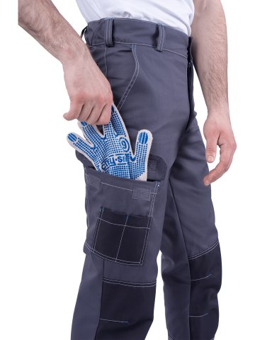 Брюки ТУРБО SAFETY летние, серый-т.серый