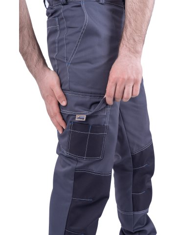 Брюки ТУРБО SAFETY летние, серый-т.серый