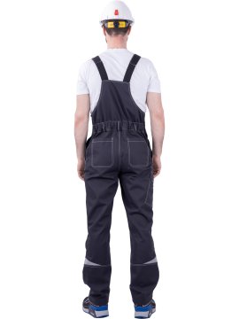 Полукомбинезон ТУРБО SAFETY летний, т.серый-черный