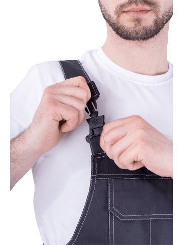 Полукомбинезон ТУРБО SAFETY летний, т.серый-черный