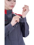 Куртка ТУРБО SAFETY летняя, серый-черный-красный, женская