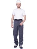 Брюки ХАЙ-ТЕК SAFETY летние, серый-красный-черный
