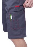 Брюки ХАЙ-ТЕК SAFETY летние, серый-красный-черный