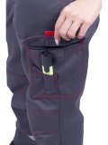 Полукомбинезон ХАЙ-ТЕК SAFETY летний, серый-красный, женский