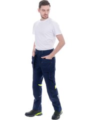 Брюки ACTIVE FLEX / АКТИВ ФЛЕКС, летние, т.синий-флуоресцентный желтый