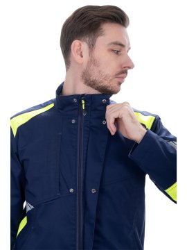 Куртка ACTIVE FLEX / АКТИВ ФЛЕКС, летняя, т.синий-флуоресцентный желтый