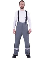 Брюки ХАЙ-ТЕК SAFETY зимние, серый-черный