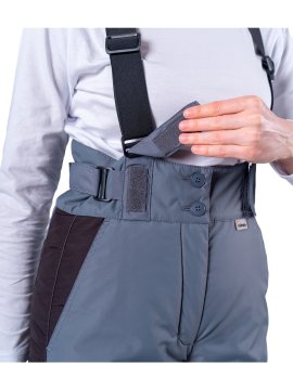 Брюки ХАЙ-ТЕК SAFETY зимние, серый-черный, женские