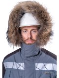 Куртка ХАЙ-ТЕК SAFETY зимняя, серый-красный-черный