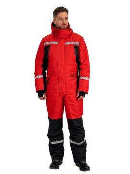 Комбинезон ПИЛОТ зимний, красный-черный