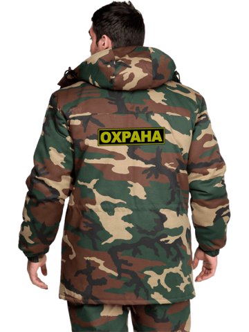 Шеврон ОХРАНА большой, 26*6,5 см
