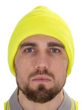 Шапка трикотажная двойная, лимонный