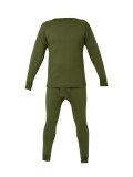 Белье утепленное трикотажное с начесом,100%хб, пл.240г/м² БУ002, муж., хаки