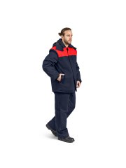 Костюм сварщика, к/бр, 2 кл. защиты, утеплен., синий, 100% хб с ОП, мод.17-1714МСП