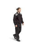 Костюм сварщика, к/бр, 3 кл. защиты, черный, 100% хб с ОП, мод.17-17111