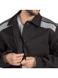 Костюм сварщика, к/бр, 3 кл. защиты, черный, 100% хб с ОП, мод.17-17111
