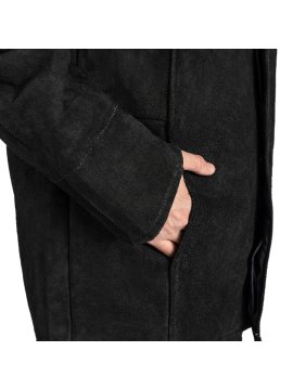 Костюм сварщика, к/бр, цельноспилковый, 2 кл.защиты, черный