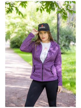 Женская флисовая толстовка Brodeks KS 244 cation, фиолетовый