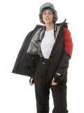Женская зимняя куртка Brodeks KW 208, черный/красный
