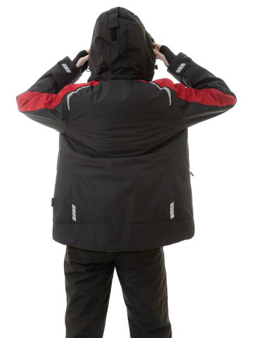 Женская зимняя куртка Brodeks KW 208, черный/красный