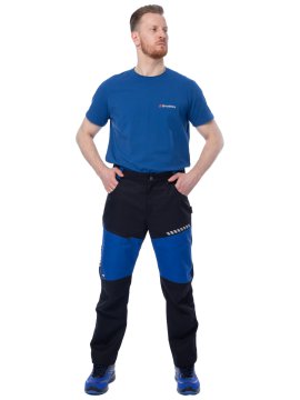 Летние брюки Brodeks KS 334, синий/черный