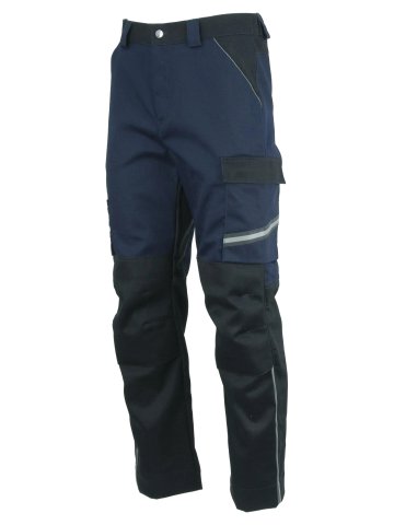 Брюки сварщика 1 класса Brodeks FS 38-01, синий/черный