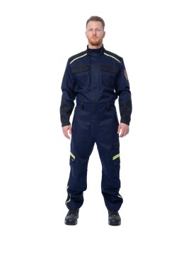 Комбинезон сварщика 1 класса Brodeks FS 58-01, т.синий/черный