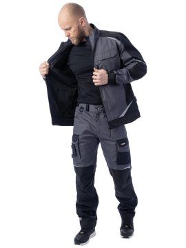 Куртка летняя Brodeks KS 202, серый/черный