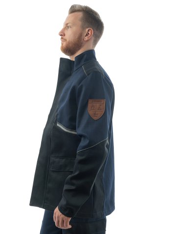 Куртка сварщика 1 класса Brodeks FS 28-01, т.синий/черный