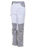 Женские летние брюки Brodeks KS 328, белый/серый
