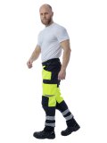 Летние сигнальные брюки Brodeks KS 309, желтый/черный