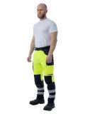 Летние сигнальные брюки Brodeks KS 309, желтый/черный