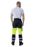 Летние сигнальные брюки Brodeks KS 309, желтый/черный