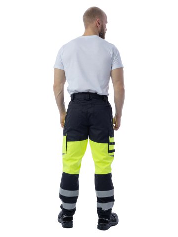 Летние сигнальные брюки Brodeks KS 309, желтый/черный
